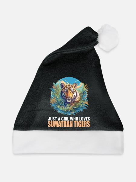 Sumatra-Tiger - Weihnachtsmütze - Schwarz/Weiß