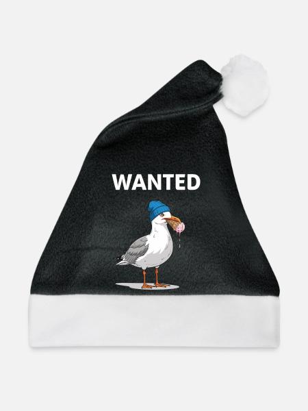 Gesucht Möwe Eiscreme Abenteuer - Weihnachtsmütze - Schwarz/Weiß