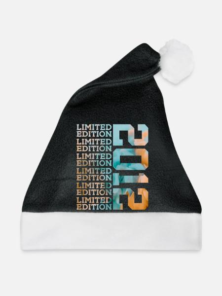 LIMITED EDITION 2012 14 JAHRE 14. GEBURTSTAG - Weihnachtsmütze - Schwarz/Weiß