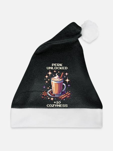 Perk: +10 Gemütlichkeit | Chai Latte - Weihnachtsmütze - Schwarz/Weiß
