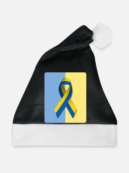 Frieden für die Ukraine - Weihnachtsmütze - Schwarz/Weiß