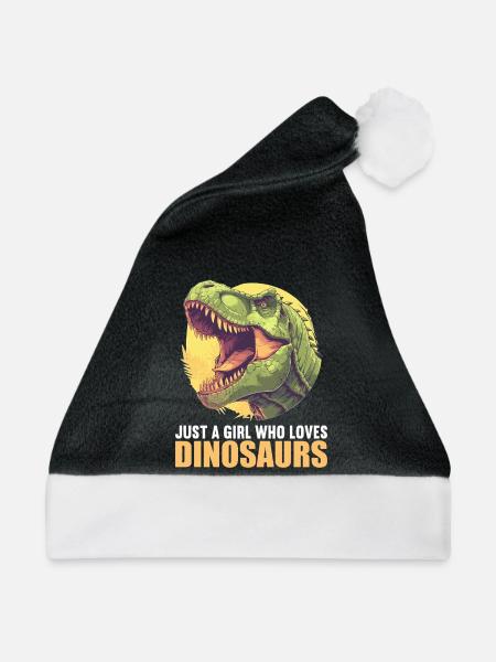Dino Saurier Dinosaurier - Weihnachtsmütze - Schwarz/Weiß