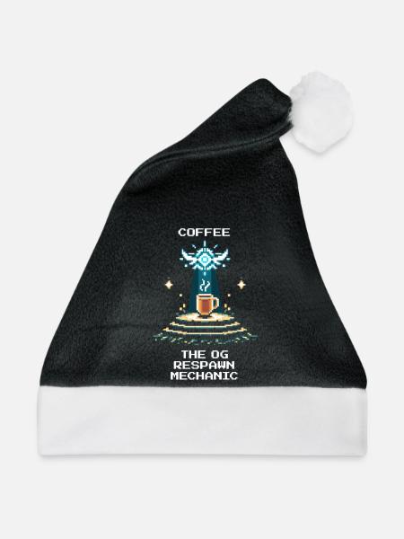 Kaffee: der OG-Respawn | Barista Espresso - Weihnachtsmütze - Schwarz/Weiß