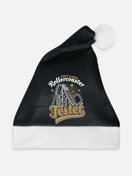 Professional Rollercoaster Tester - Weihnachtsmütze - Schwarz/Weiß