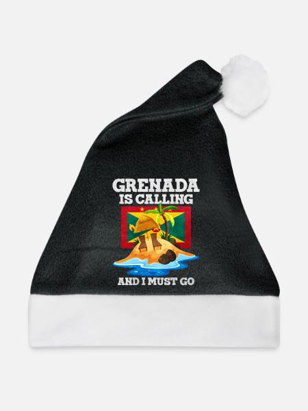 Grenada - Weihnachtsmütze - Schwarz/Weiß