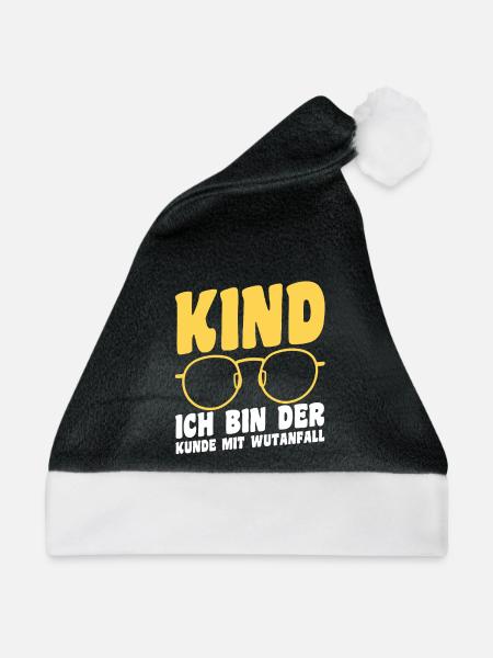 Kaffee Mutter Team Mama - Weihnachtsmütze - Schwarz/Weiß