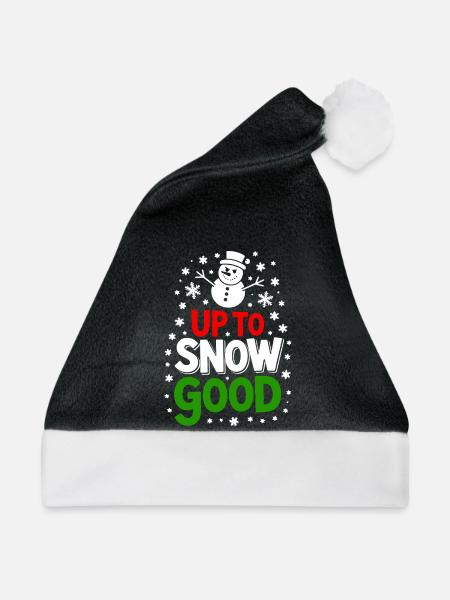 Bis zum Schnee Gut - Weihnachtsmütze - Schwarz/Weiß