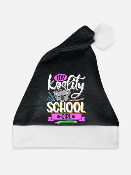 Top Koality School Girl - Weihnachtsmütze - Schwarz/Weiß - Vorne