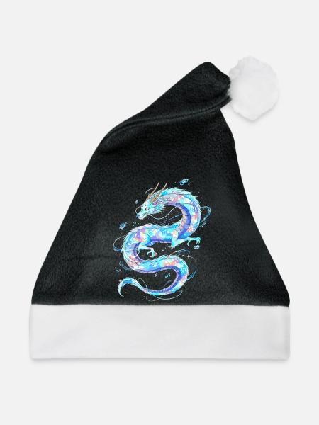Ätherischer Wasserdrache - Weihnachtsmütze - Schwarz/Weiß