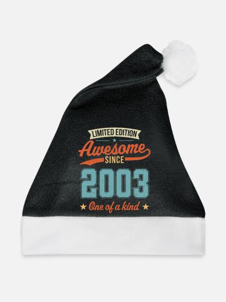 Genial seit 2003 - Weihnachtsmütze - Schwarz/Weiß