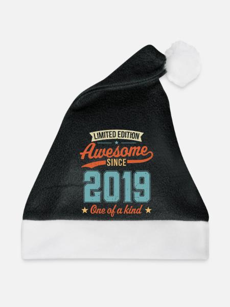 Großartig seit 2019 - Weihnachtsmütze - Schwarz/Weiß