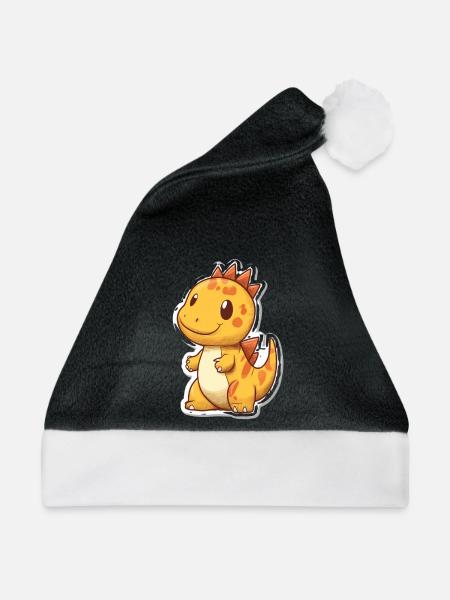 Dinosaurier - Weihnachtsmütze - Schwarz/Weiß