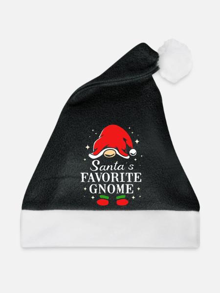 Gnom Weihnachtsmann - Weihnachtsmütze - Schwarz/Weiß