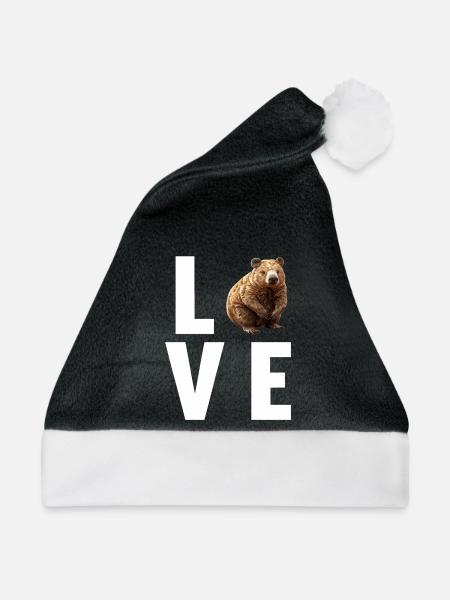 Wombats Wombat - Weihnachtsmütze - Schwarz/Weiß - Vorne