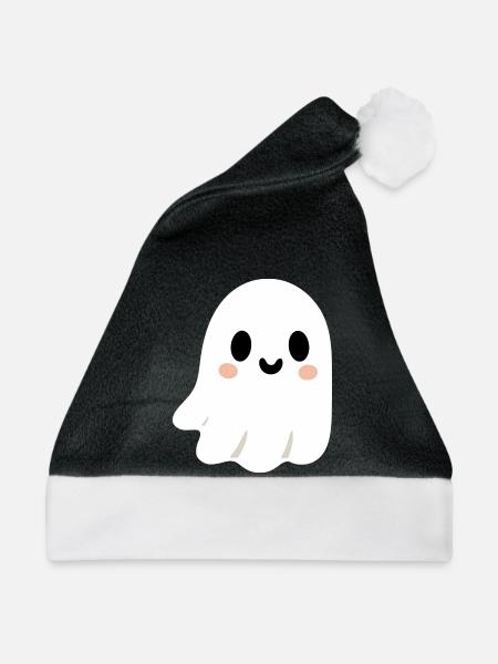 Niedlicher Geist - Weihnachtsmütze - Schwarz/Weiß