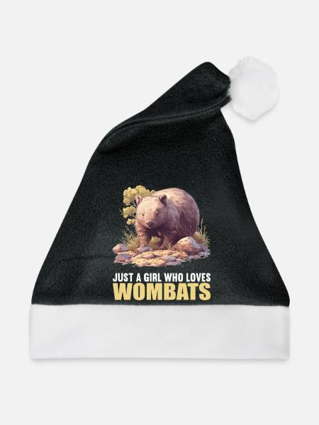 Wombats Wombat - Weihnachtsmütze - Schwarz/Weiß