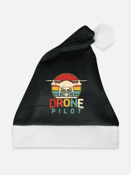Drohne - Weihnachtsmütze - Schwarz/Weiß