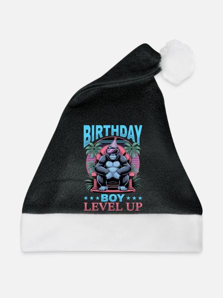 Birthday Gamer VR - Weihnachtsmütze - Schwarz/Weiß