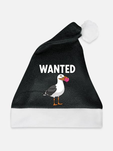 Gesucht Möwe Eiscreme Abenteuer - Weihnachtsmütze - Schwarz/Weiß