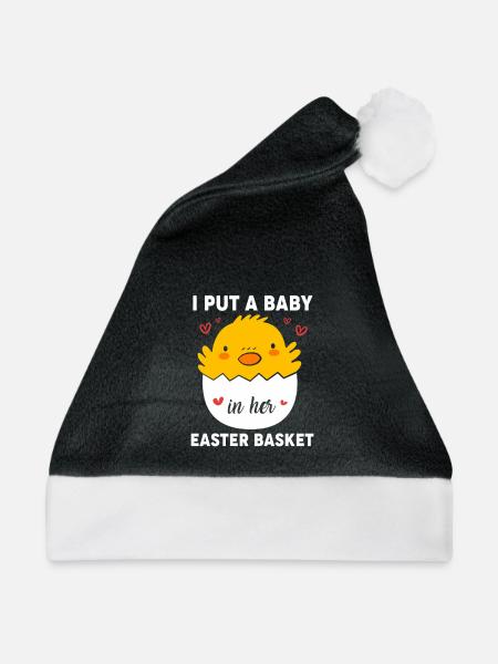 Gender Reveal Ostern Werdende Mutter - Weihnachtsmütze - Schwarz/Weiß