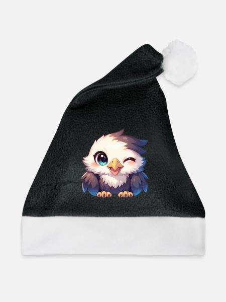 Adler - Weihnachtsmütze - Schwarz/Weiß