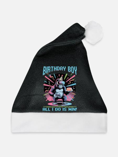 Birthday Gamer VR - Weihnachtsmütze - Schwarz/Weiß