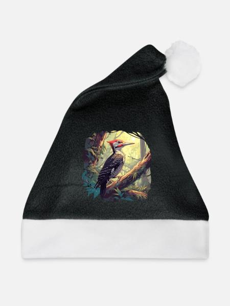 Spechte Specht - Weihnachtsmütze - Schwarz/Weiß
