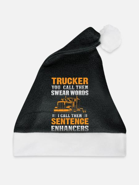 Lkw Fahrer - Weihnachtsmütze - Schwarz/Weiß