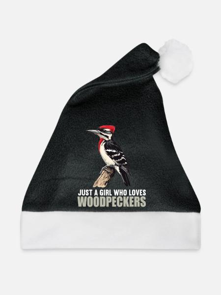 Spechte Specht - Weihnachtsmütze - Schwarz/Weiß - Vorne