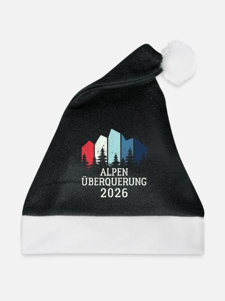 Alpen Überquerung 2026 - Wandern - Weihnachtsmütze - Schwarz/Weiß