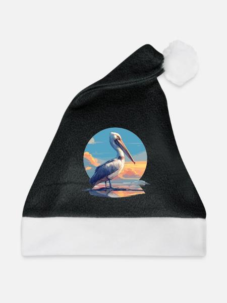 Pelikane Pelikan - Weihnachtsmütze - Schwarz/Weiß