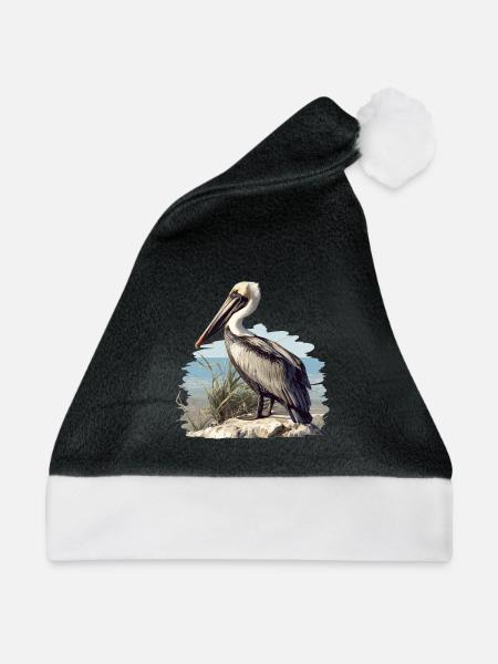 Pelikane Pelikan - Weihnachtsmütze - Schwarz/Weiß