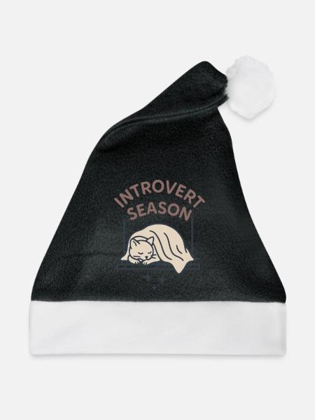 Cabincore Gemütliche Winter-selbstfürsorge-saison - Weihnachtsmütze - Schwarz/Weiß