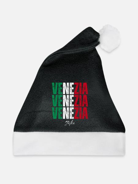 Venedig Italien, ich liebe Venedig - Weihnachtsmütze - Schwarz/Weiß - Vorne