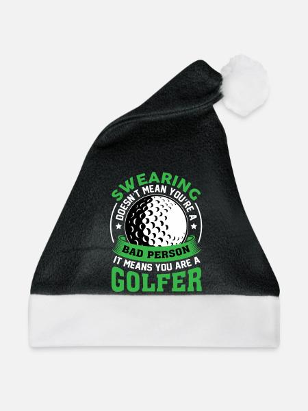Golf - Weihnachtsmütze - Schwarz/Weiß