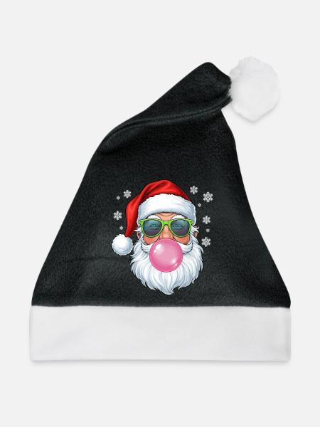 Weihnachtsmann Bubble Gum - Weihnachtsmütze - Schwarz/Weiß