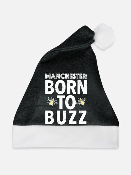 BORN_TO_BUZZ - Weihnachtsmütze - Schwarz/Weiß