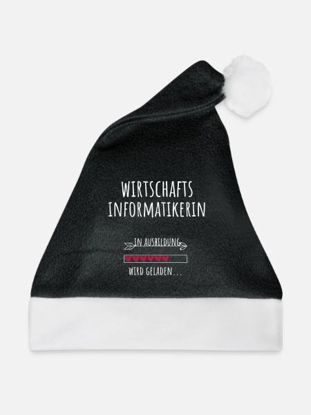 Wirtschaftsinformatikerin Studium Beruf Ausbildung - Weihnachtsmütze - Schwarz/Weiß
