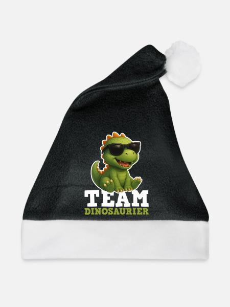 Team Dinosaurier - Weihnachtsmütze - Schwarz/Weiß
