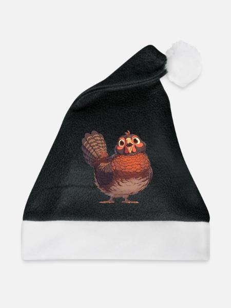 Fasane Fasan - Weihnachtsmütze - Schwarz/Weiß