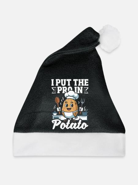 Taters Over Haters Kartoffel - Weihnachtsmütze - Schwarz/Weiß