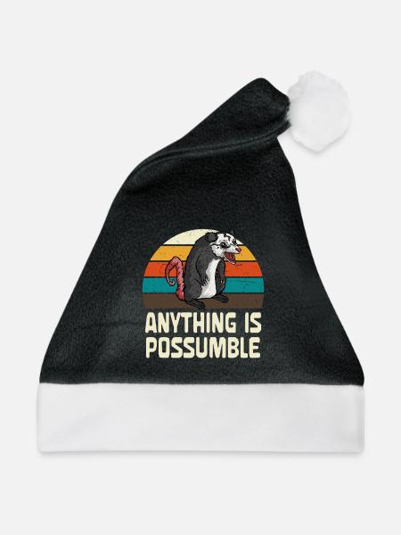 Possum: Alles ist möglich - Weihnachtsmütze - Schwarz/Weiß