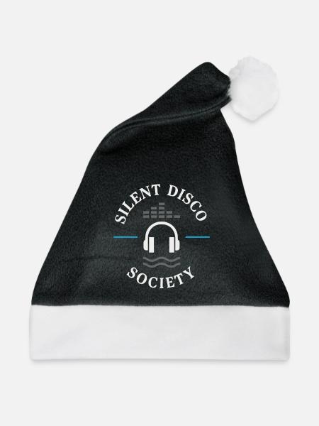 Stiller Disco-kopfhörer-rave-neon-festival-tanz - Weihnachtsmütze - Schwarz/Weiß