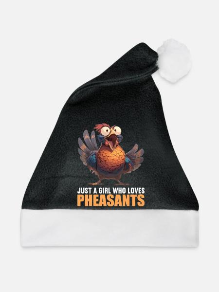 Fasane Fasan - Weihnachtsmütze - Schwarz/Weiß