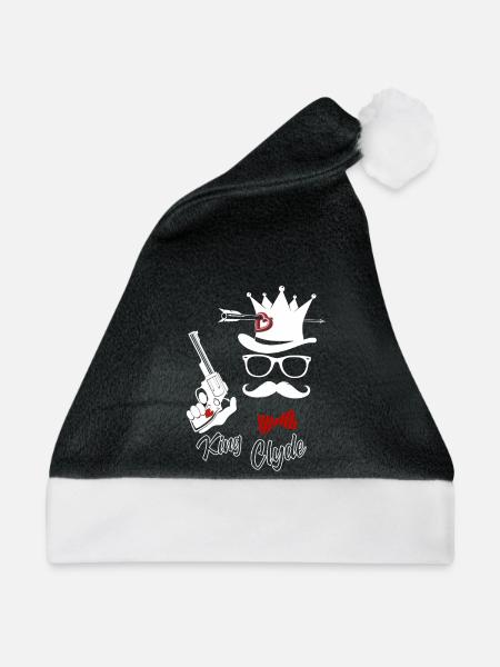verliebt - Weihnachtsmütze - Schwarz/Weiß - Vorne