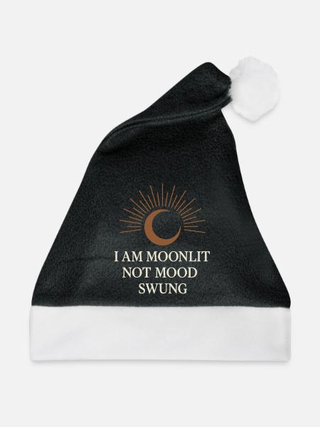 Mondzyklus Mondgöttin Absichtlich - Weihnachtsmütze - Schwarz/Weiß