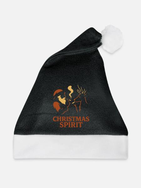 Christmas Spirit - Weihnachtsmütze - Schwarz/Weiß