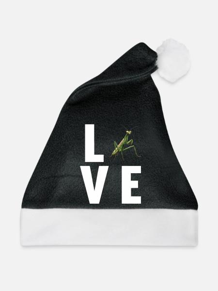 Gottesanbeterinnen Gottesanbeterin - Weihnachtsmütze - Schwarz/Weiß - Vorne