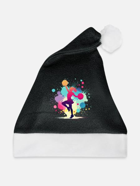 Cheerleader, Cheerleading, Cheer, Mädchen - Weihnachtsmütze - Schwarz/Weiß