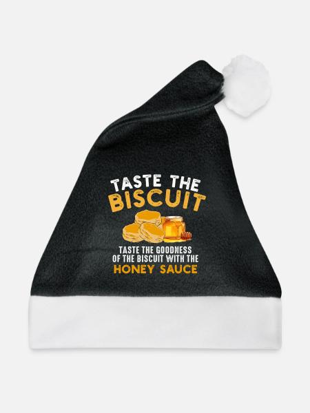 Probieren Sie die Biscuit-Honigsauce - Weihnachtsmütze - Schwarz/Weiß